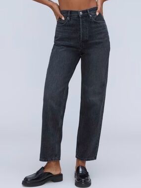 Everlane The 90’s Way-High Jean in Worn In Black Size 27 Tall